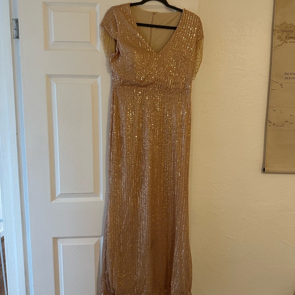 Gold Sequin Gown